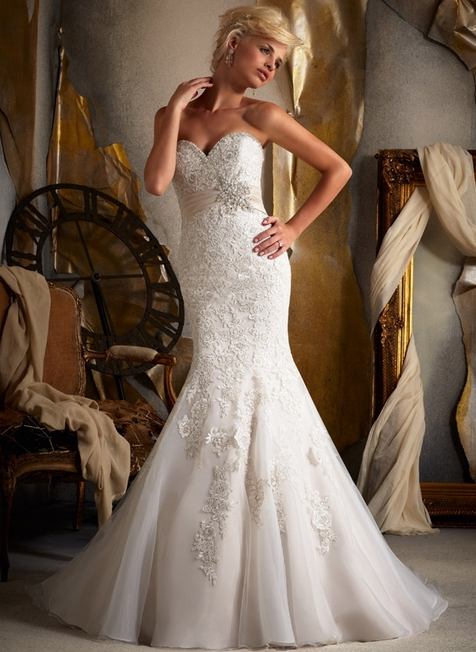 Geometric Lace Mermaid Wedding Gown Simply Val Stefani S2238 Miriam